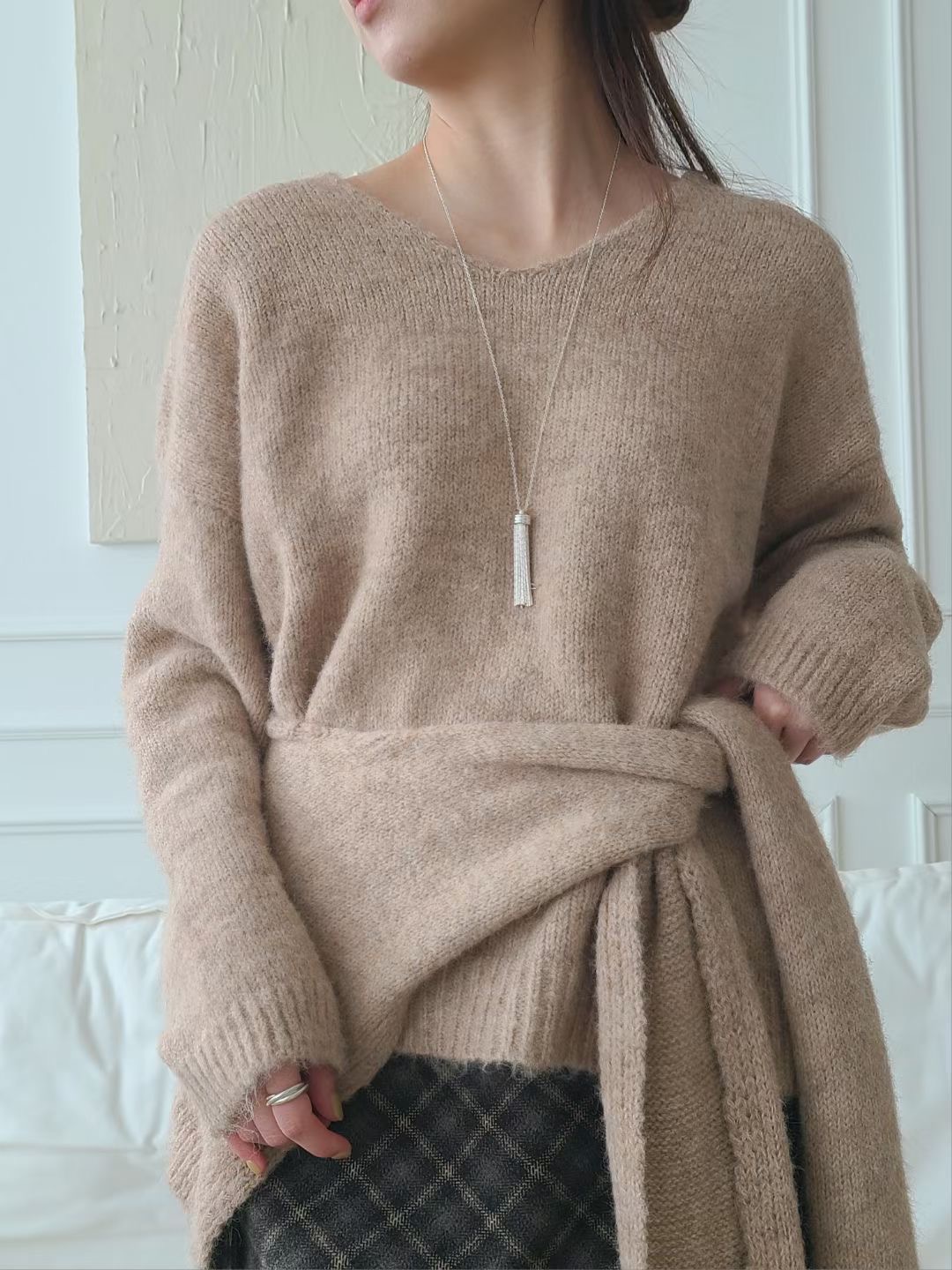 BRING韓國代購女裝新品職業時尚人氣休閑推薦針織衫不含披肩BRING針織衫圖色3