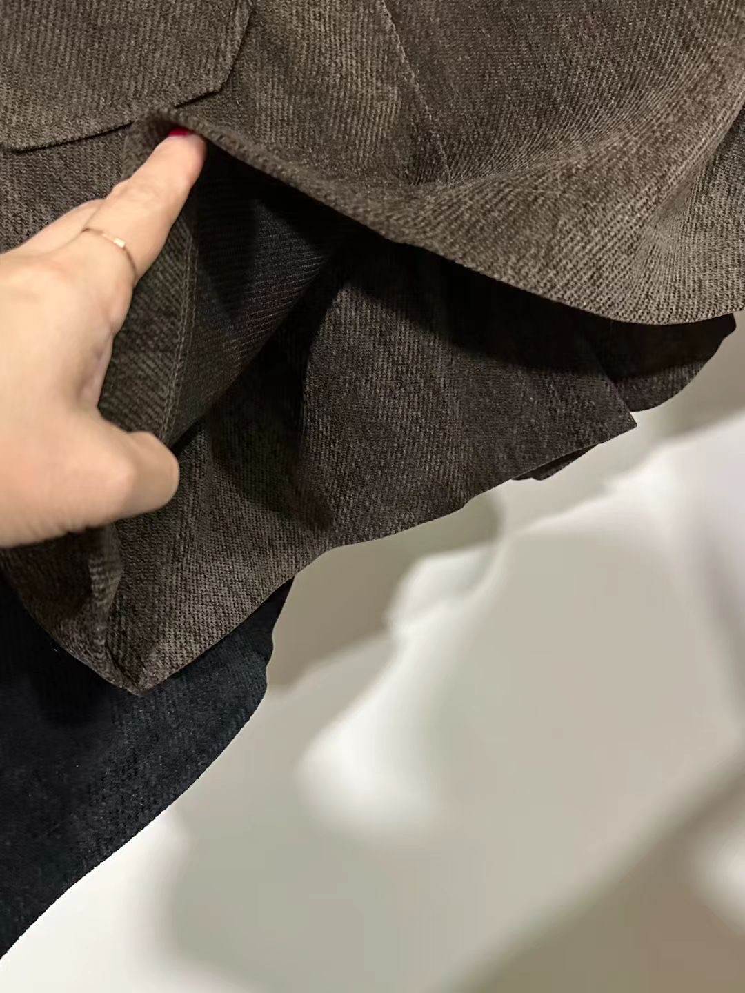 RARASHOW韓國直郵女裝新品25秋冬時尚推薦休閑裙褲雙口袋RARASHOW裙褲