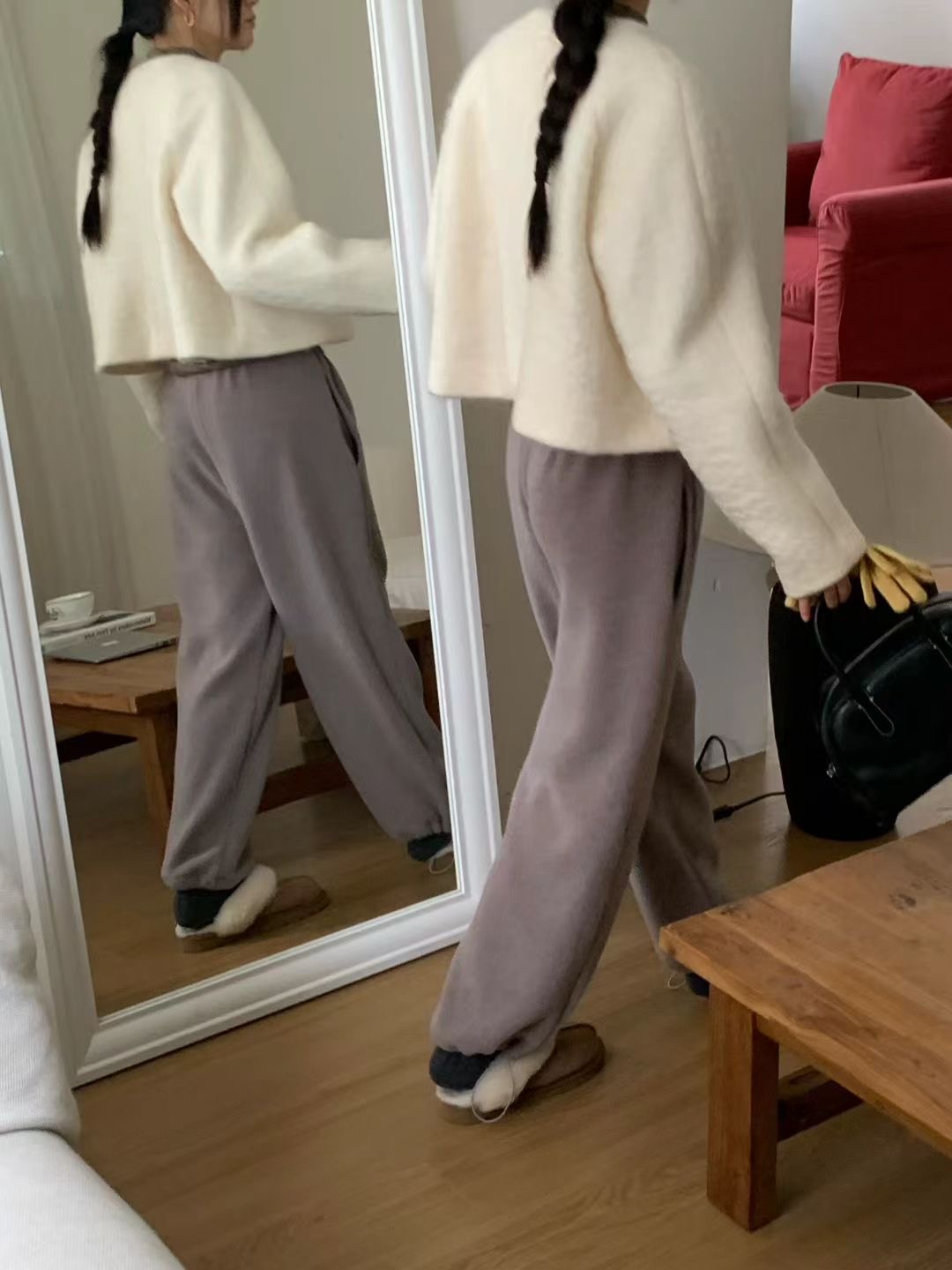 RARASHOW東大門實拍女士新款推薦25秋冬人氣夾克毛圈羊毛RARASHOW夾克