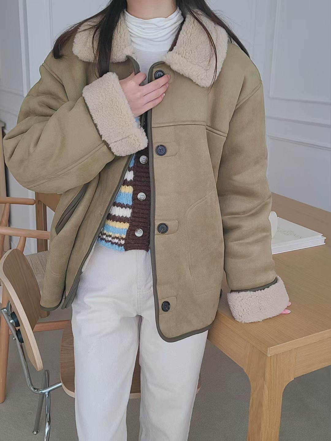 BRING東大門實拍女士新品推薦25秋冬職業時尚休閑人氣夾克BRING夾克圖色1