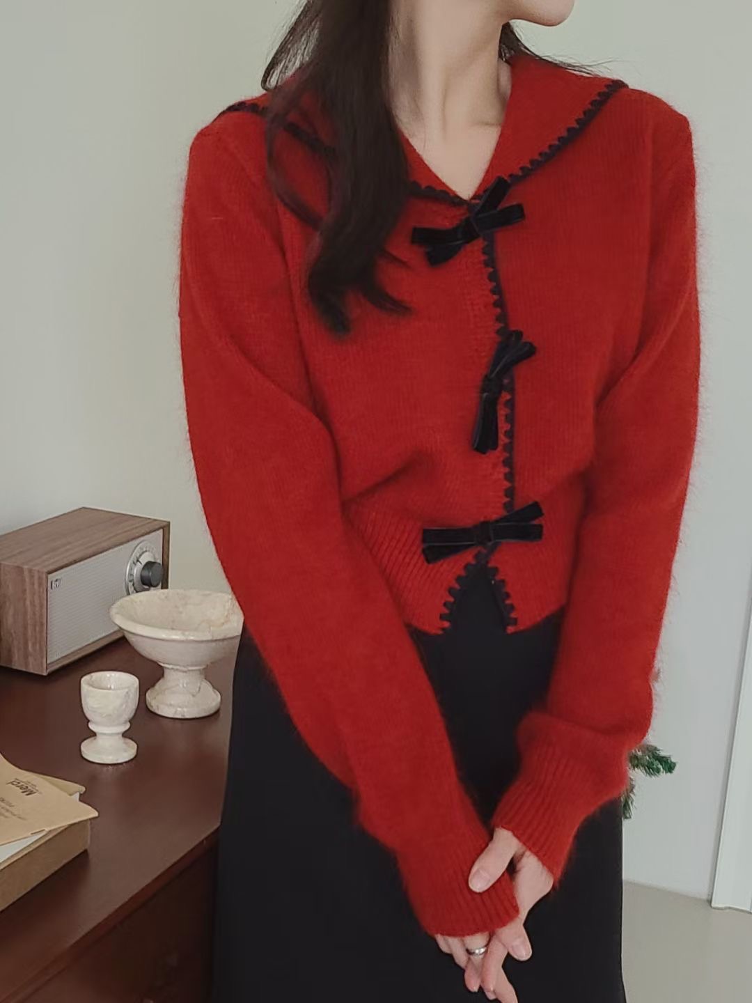 BRING東大門直郵女士新款休閑職業25秋冬熱賣時尚人氣針織衫BRING針織衫圖色3