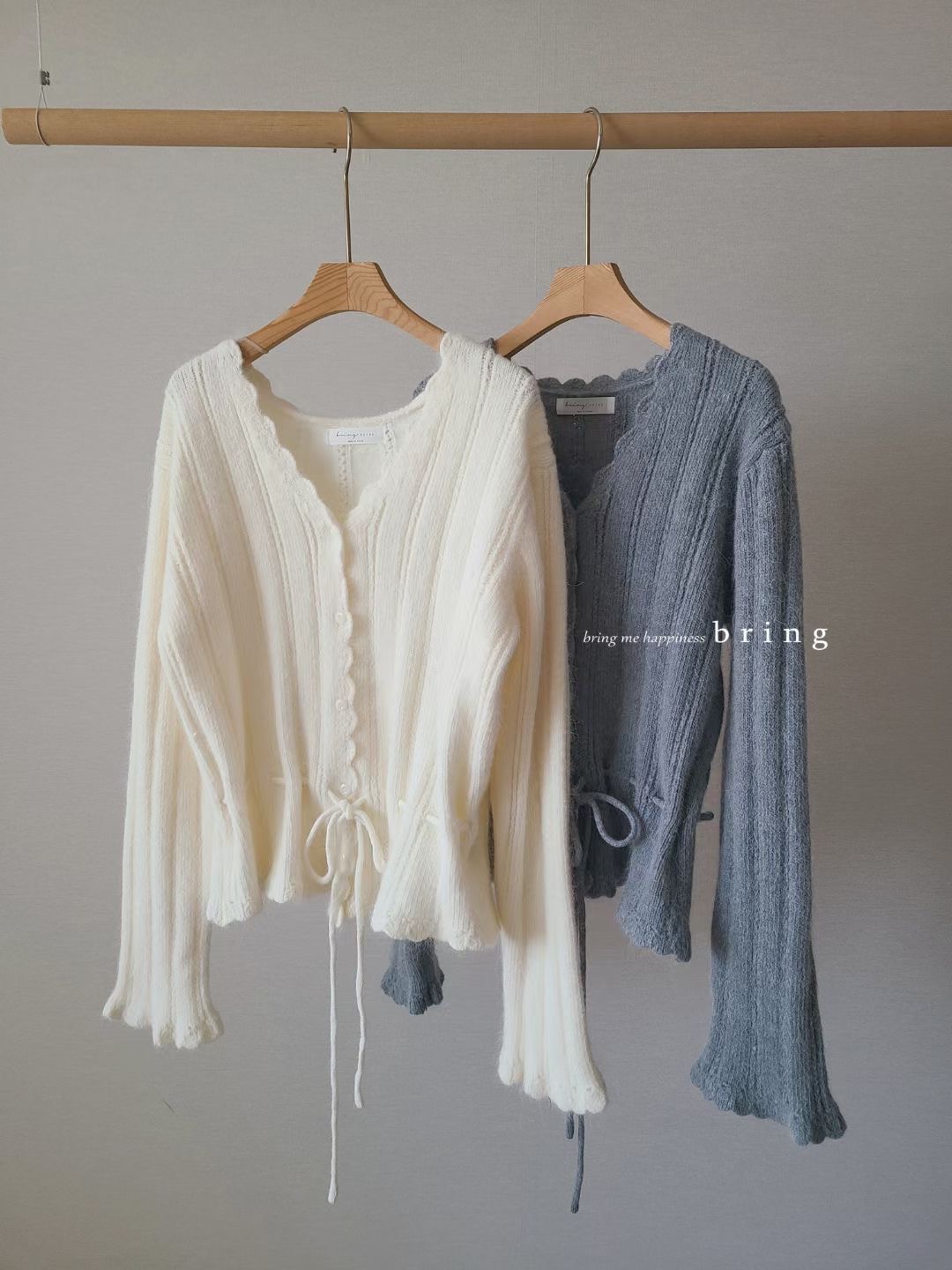 BRING東大門實拍女士新品推薦時尚25秋冬熱賣人氣休閑針織衫BRING針織衫