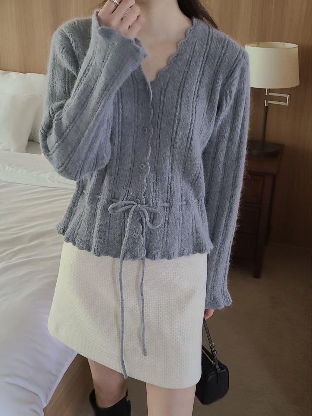 BRING東大門實拍女士新品推薦時尚25秋冬熱賣人氣休閑針織衫BRING針織衫圖色2