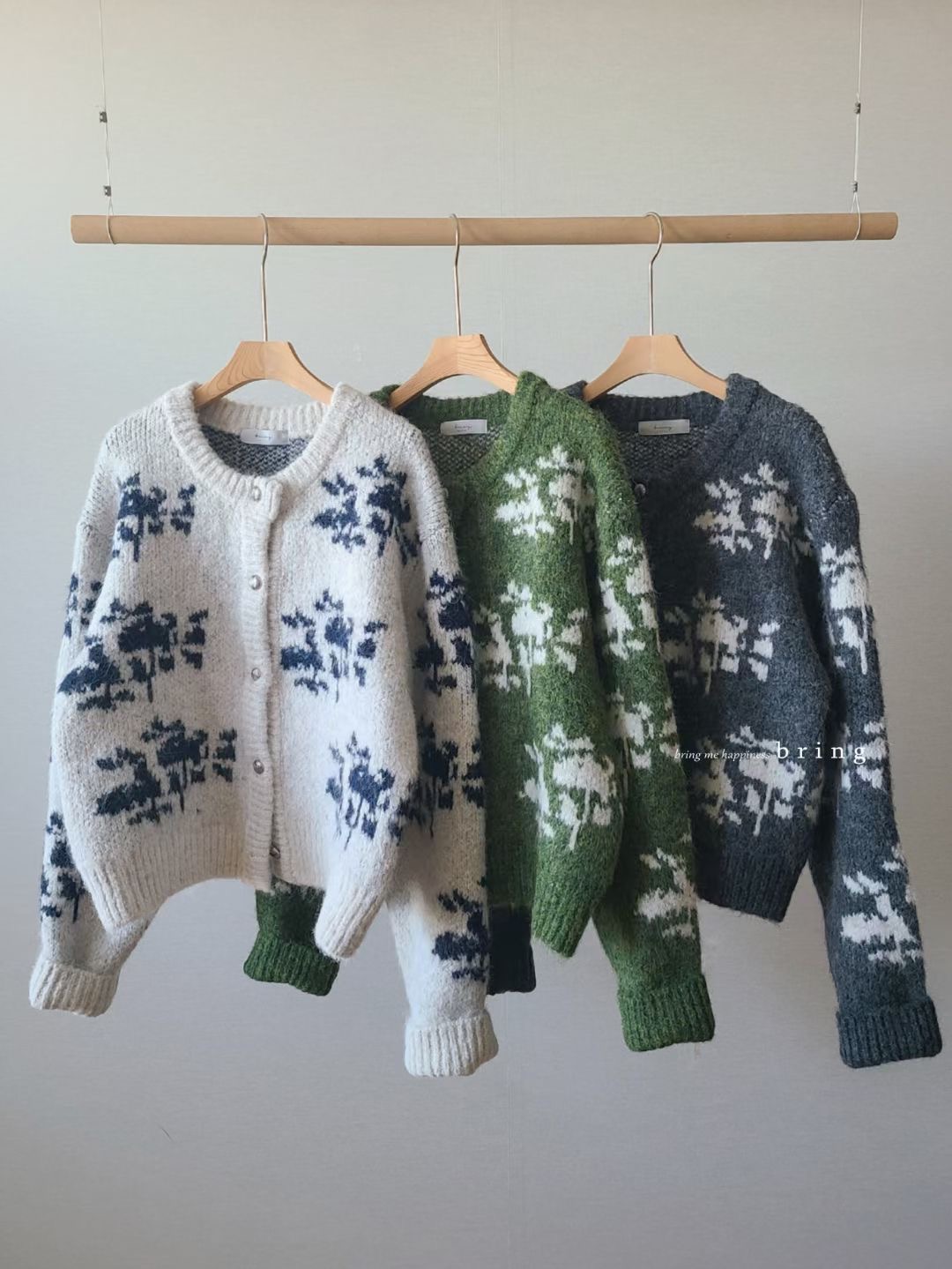 BRING東大門實拍女士新款熱賣時尚人氣推薦25秋冬職業針織衫BRING針織衫圖色2左二色