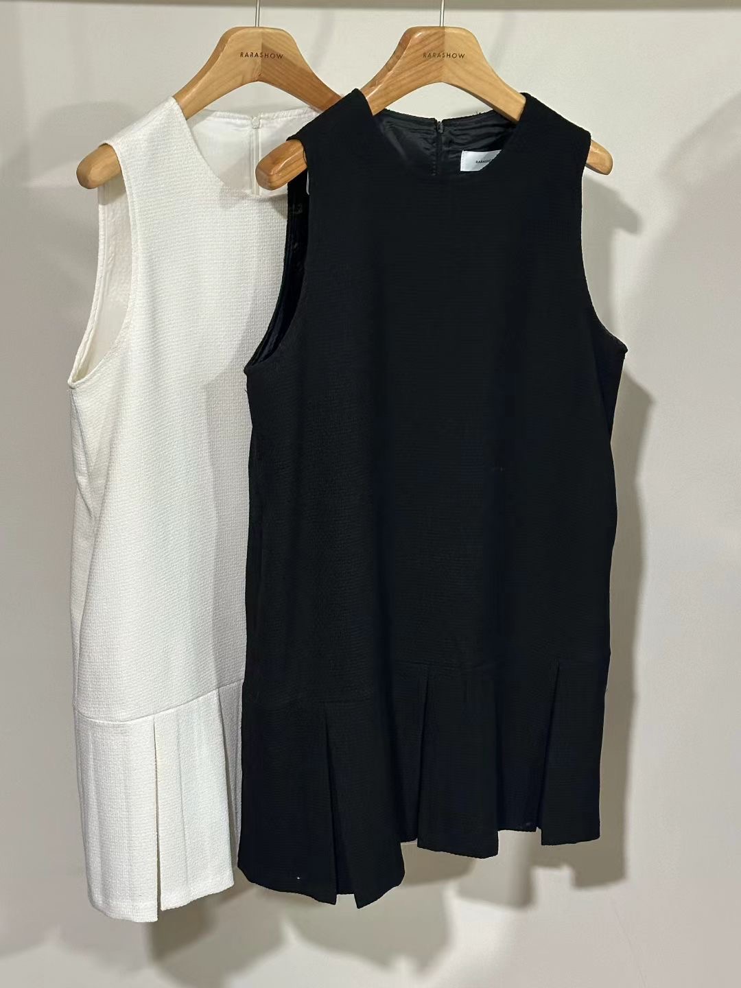 RARASHOW韓國代購女裝新款熱賣連衣裙不含內搭粗花呢褶裥RARASHOW連衣裙