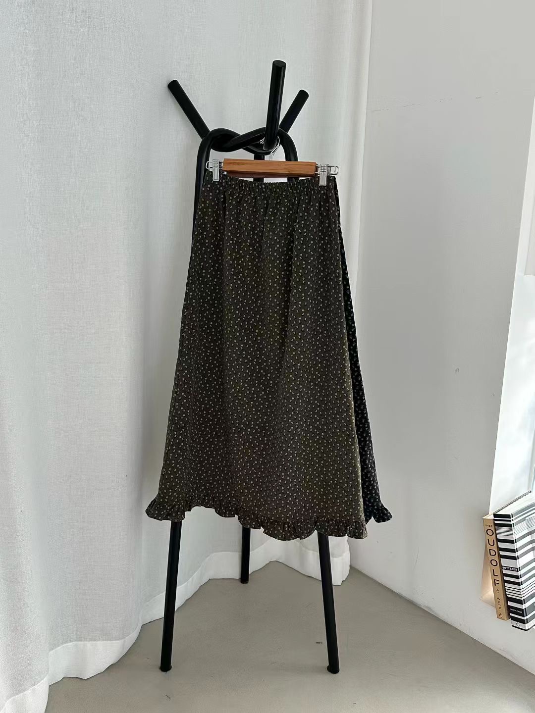 RARASHOW東大門直郵女裝新款休閑熱賣25秋冬推薦長裙燈心絨RARASHOW長裙圖色1