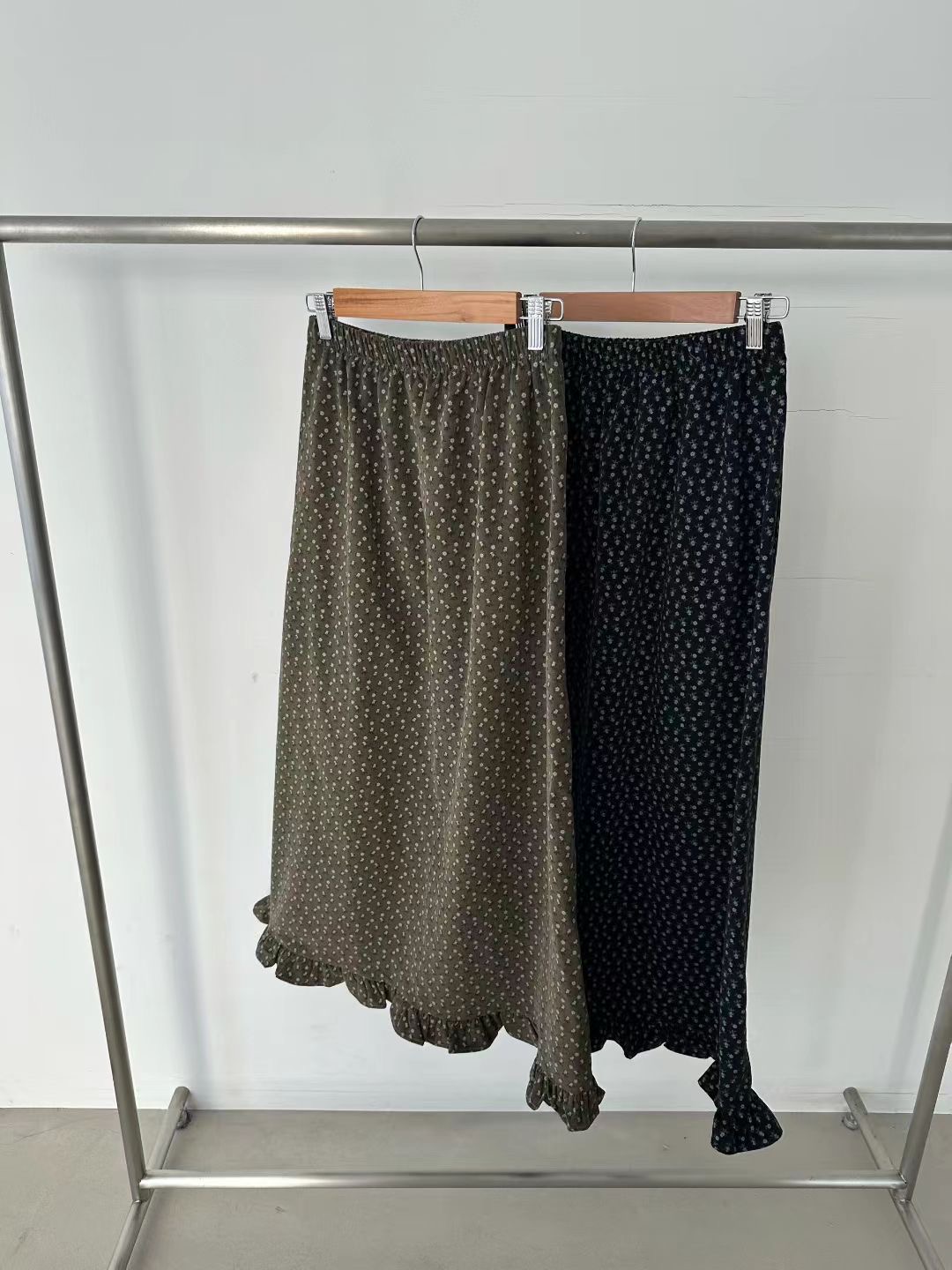 RARASHOW東大門直郵女裝新款休閑熱賣25秋冬推薦長裙燈心絨RARASHOW長裙圖色2左二色