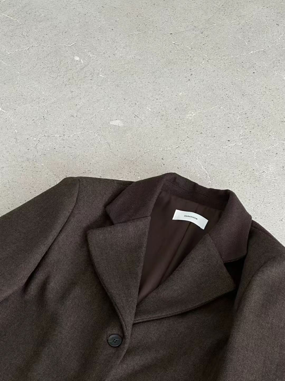 RARASHOW東大門直郵女士新款休閑25秋冬人氣熱賣夾克人字紋RARASHOW夾克