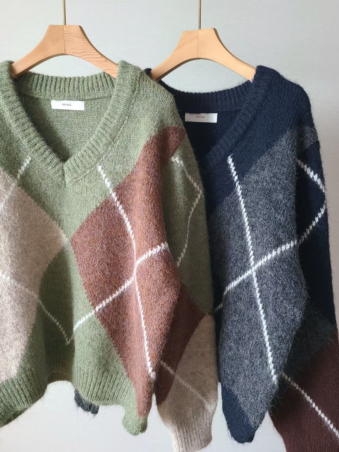 BRING東大門代購女士新品休閑職業熱賣推薦25秋冬人氣針織衫BRING針織衫