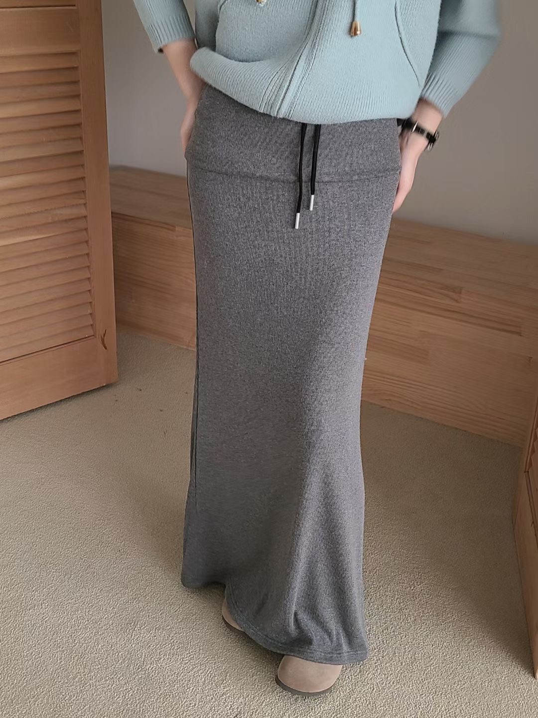 BRING韓國代購女裝新品人氣時尚推薦休閑25秋冬熱賣職業長裙BRING長裙圖色3