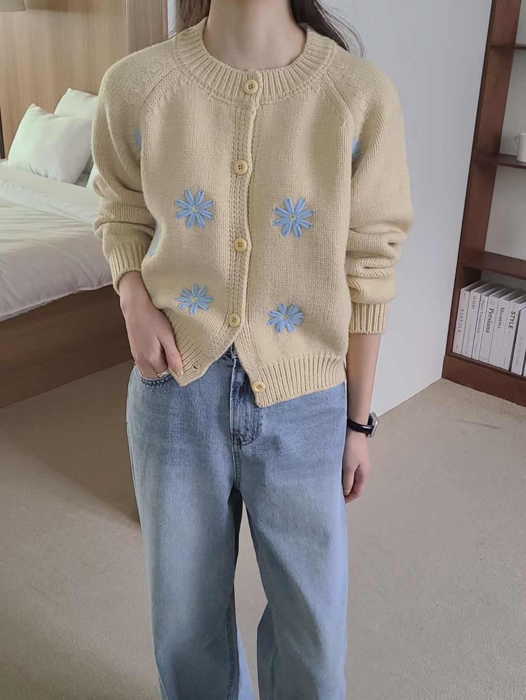 BRING東大門實拍女士新款25秋冬時尚熱賣推薦人氣休閑針織衫BRING針織衫圖色2