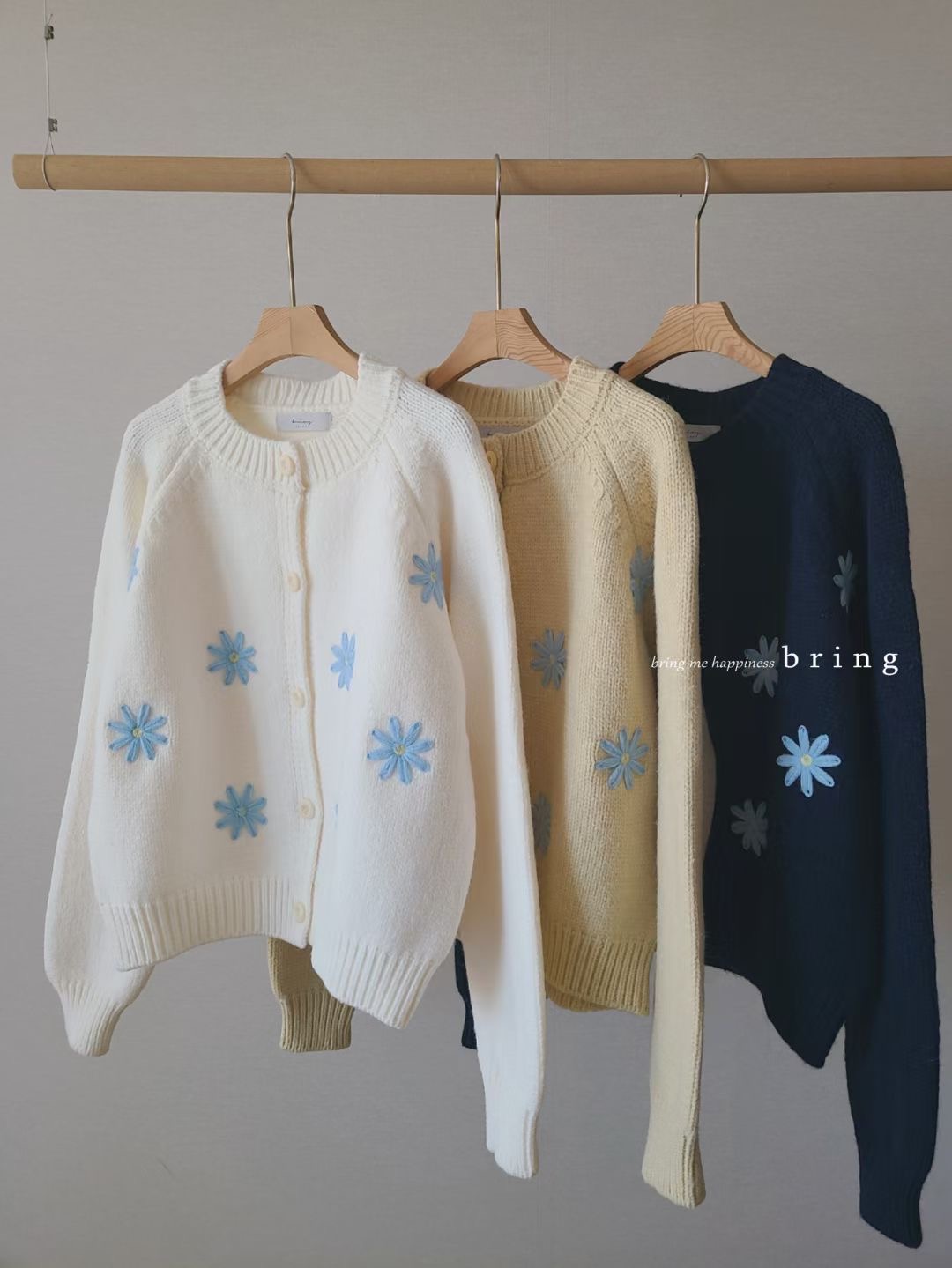 BRING東大門實拍女士新款25秋冬時尚熱賣推薦人氣休閑針織衫BRING針織衫圖色3左三色