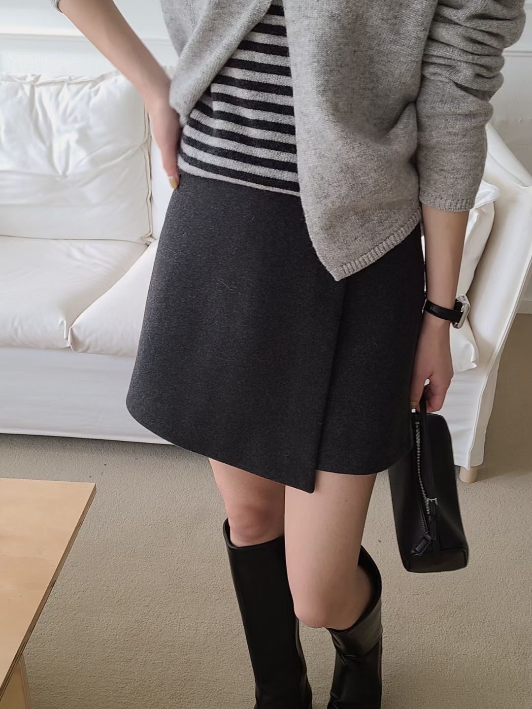 BRING東大門代購女裝新品休閑職業人氣時尚25秋冬熱賣裙褲BRING裙褲圖色2