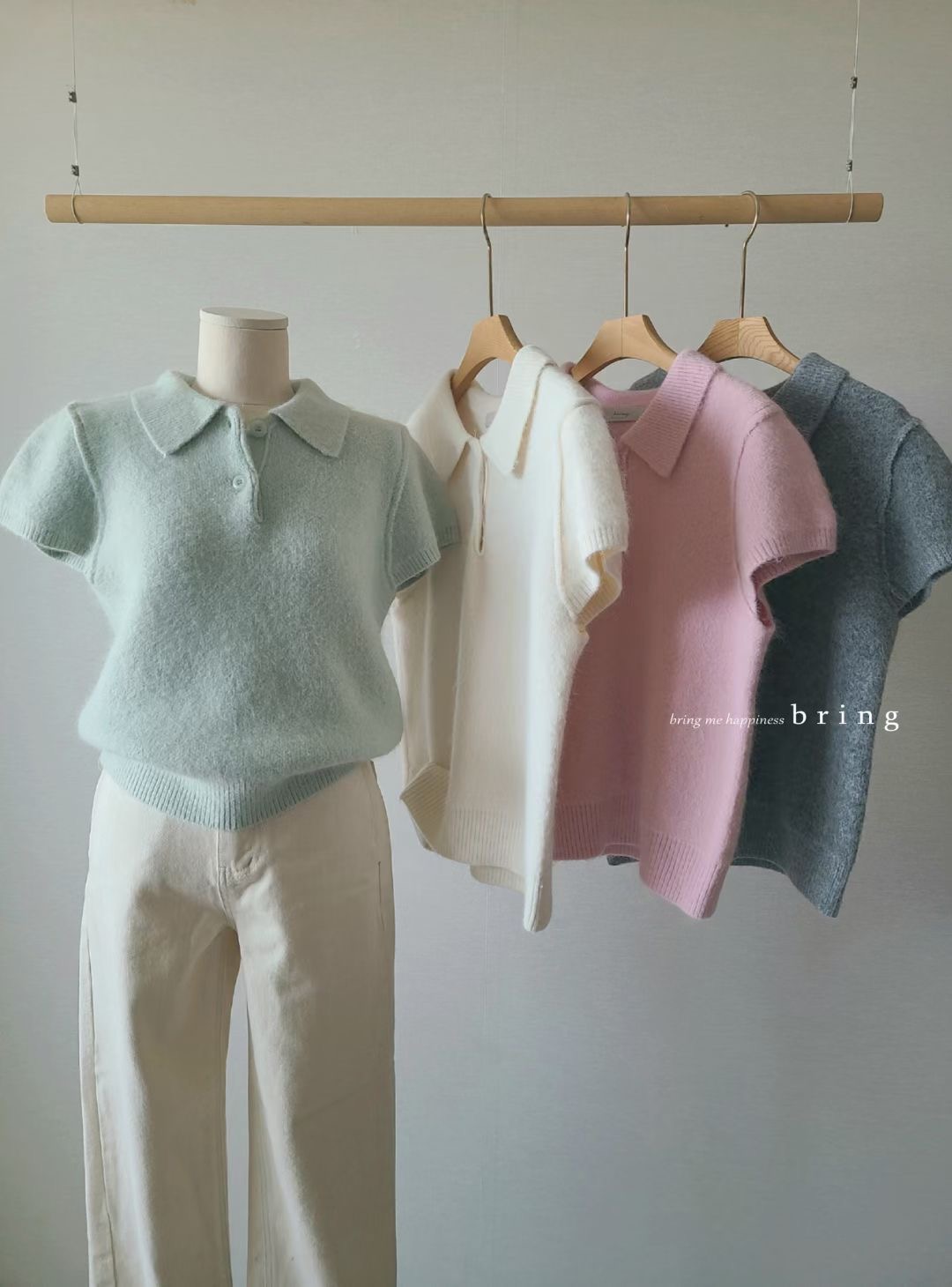 BRING東大門實拍女士新品熱賣人氣休閑推薦時尚25秋冬針織衫BRING針織衫圖色4左四色