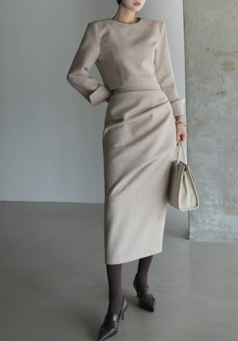 S.W SHOP-에스 더블유샵-T㊣東大門代購女士新款時尚套裝S.W SHOP套裝圖色1