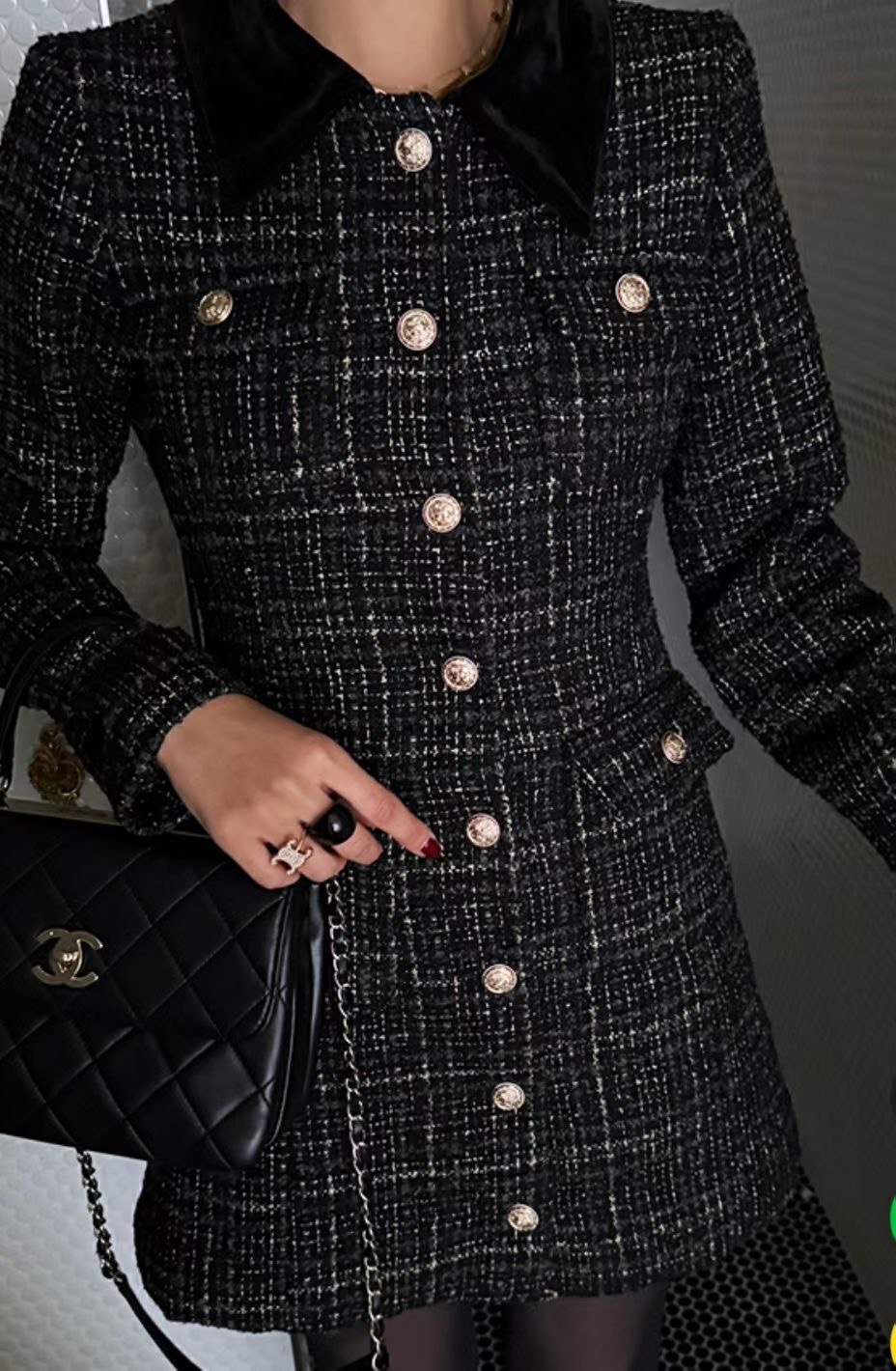 S.W SHOP-에스 더블유샵-T㊣東大門實拍女裝新品職業連衣裙S.W SHOP連衣裙