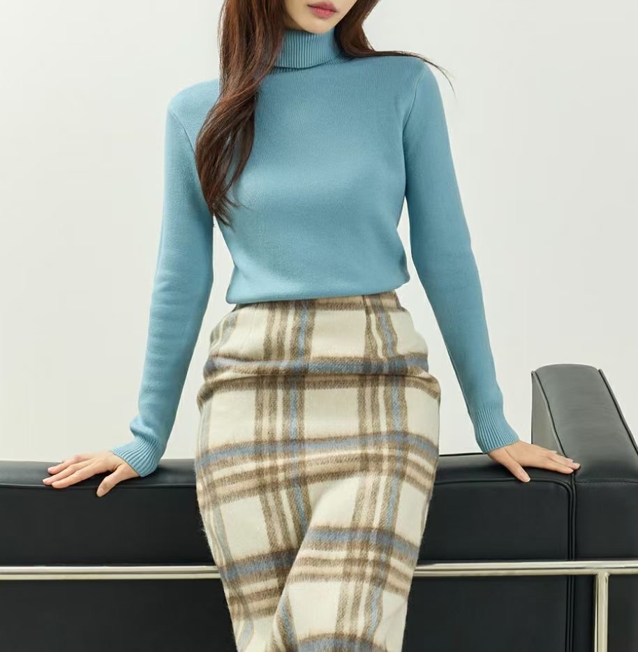 S.W SHOP-에스 더블유샵-T韓國直郵㊣女裝新品休閑針織衫貂皮S.W SHOP針織衫