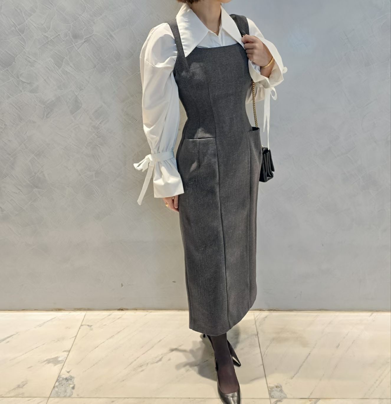 S.W SHOP-에스 더블유샵-T韓國代購㊣女士新款推薦連衣裙不含內搭S.W SHOP連衣裙