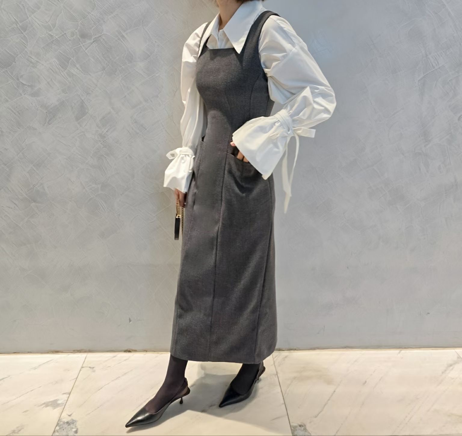 S.W SHOP-에스 더블유샵-T韓國代購㊣女士新款推薦連衣裙不含內搭S.W SHOP連衣裙