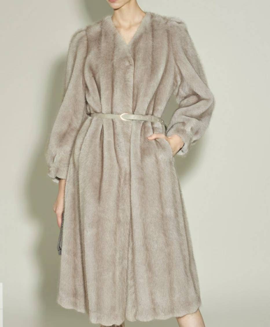 S.W SHOP-에스 더블유샵-T㊣東大門實拍女士新款人氣中長款大衣S.W SHOP中長款大衣