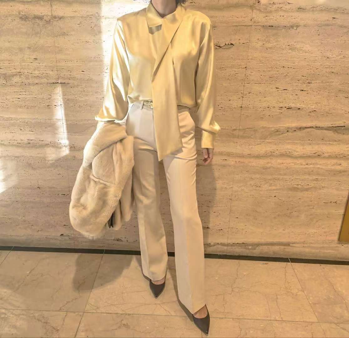 S.W SHOP-에스 더블유샵-T韓國直郵㊣女裝新品時尚襯衫蕾絲衫S.W SHOP襯衫/蕾絲衫