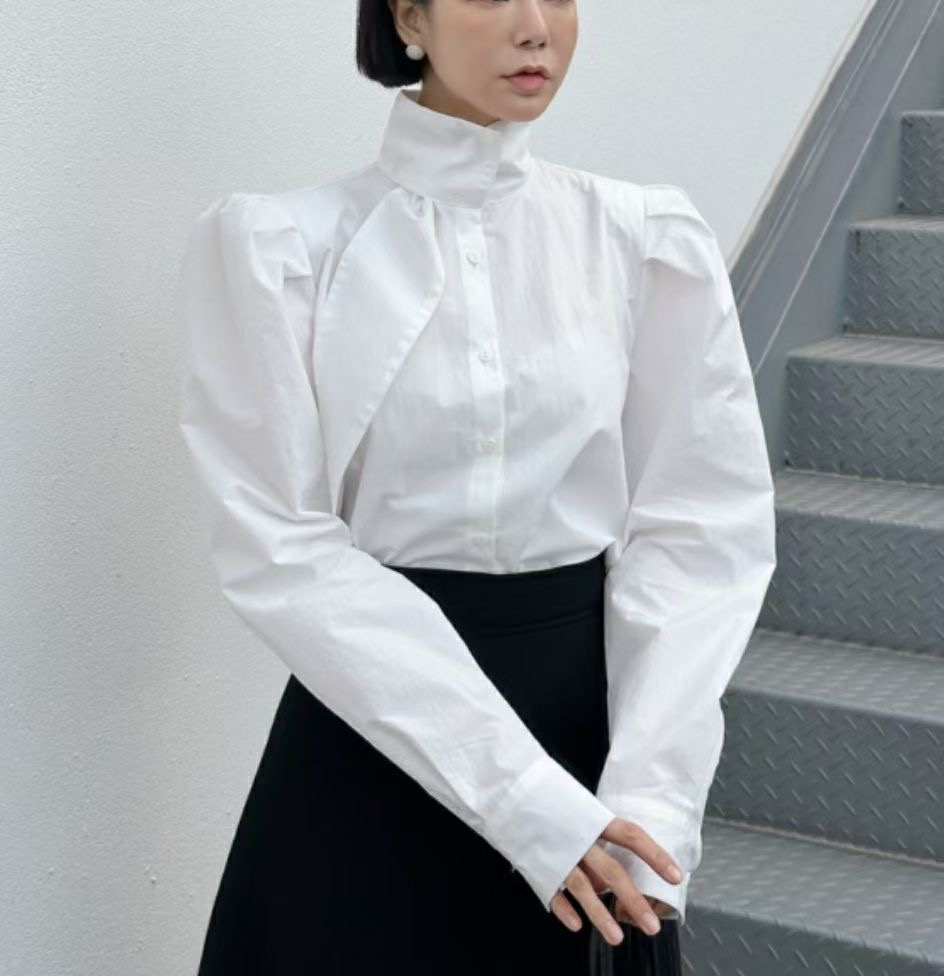 S.W SHOP-에스 더블유샵-T韓國直郵㊣女士新款推薦襯衫蕾絲衫S.W SHOP襯衫/蕾絲衫圖色1