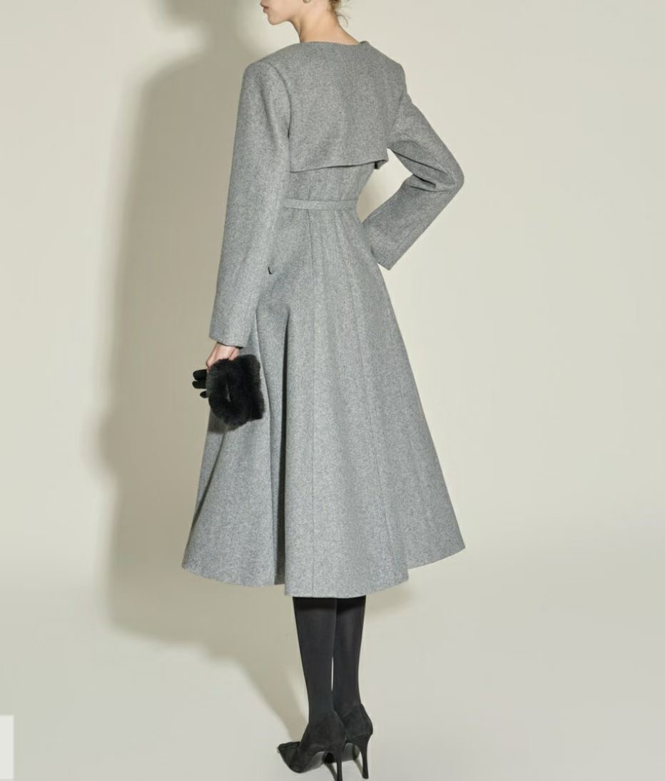 S.W SHOP-에스 더블유샵-T㊣東大門代購女裝新品熱賣中長款大衣S.W SHOP中長款大衣