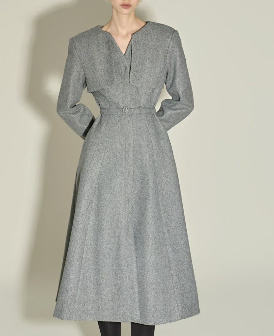 S.W SHOP-에스 더블유샵-T㊣東大門代購女裝新品熱賣中長款大衣S.W SHOP中長款大衣圖色1