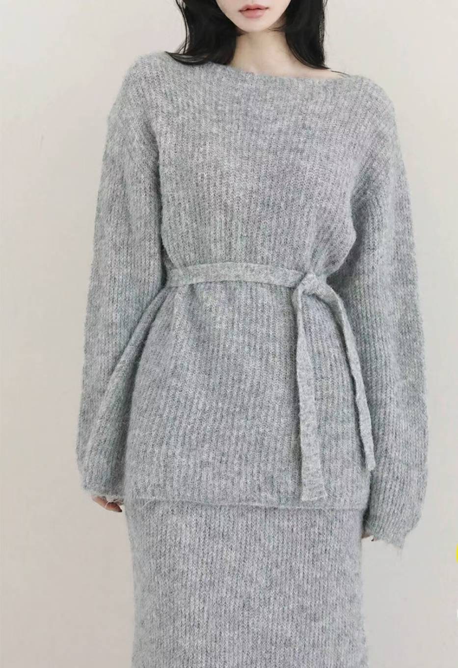 S.W SHOP-에스 더블유샵-T韓國直郵㊣女裝新款時尚套裝船領S.W SHOP套裝