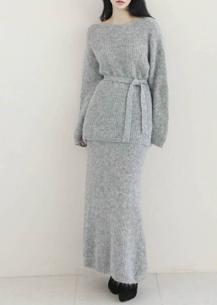 S.W SHOP-에스 더블유샵-T韓國直郵㊣女裝新款時尚套裝船領S.W SHOP套裝圖色1