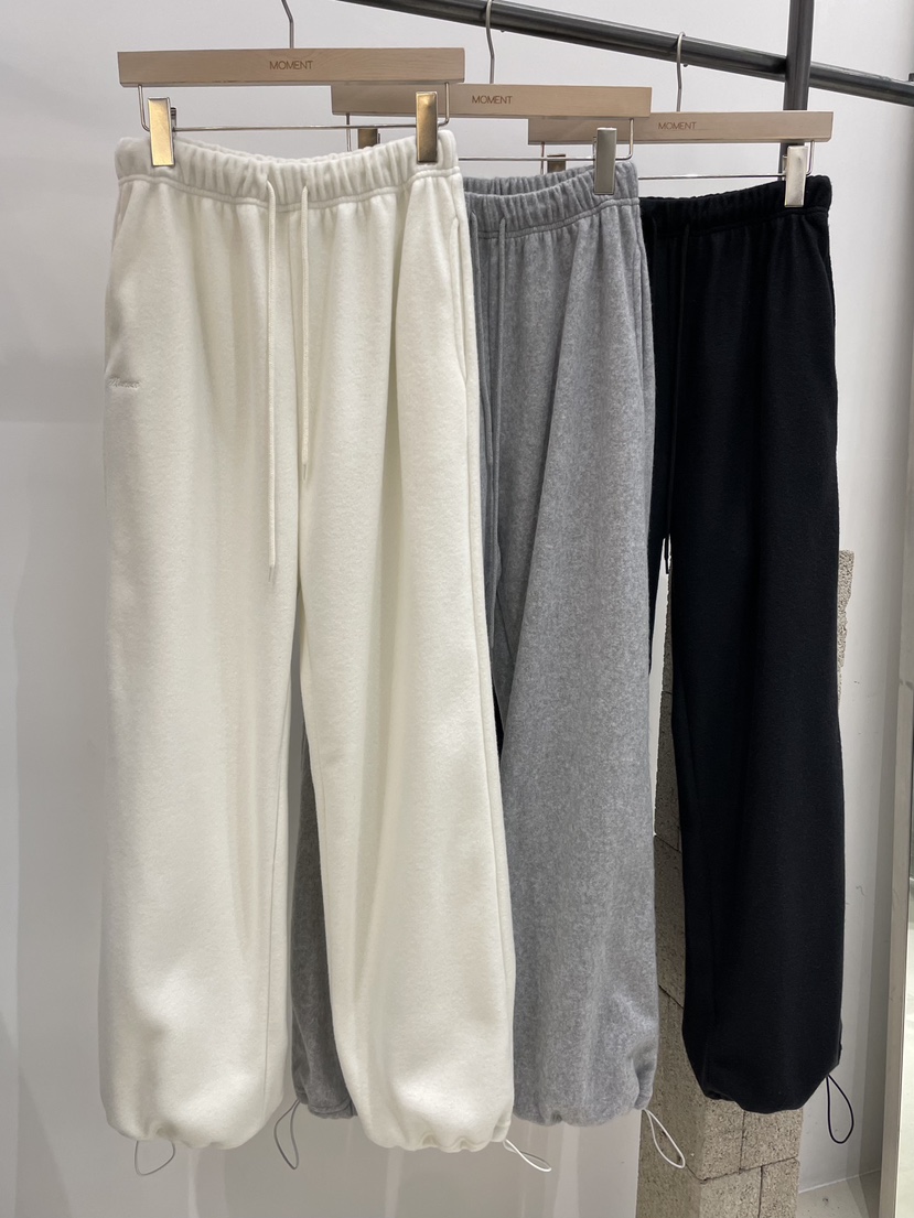 MOMENT韓國代購㊣女裝新款人氣職業時尚休閑推薦休閑褲羊毛MOMENT/RECOVER休閑褲