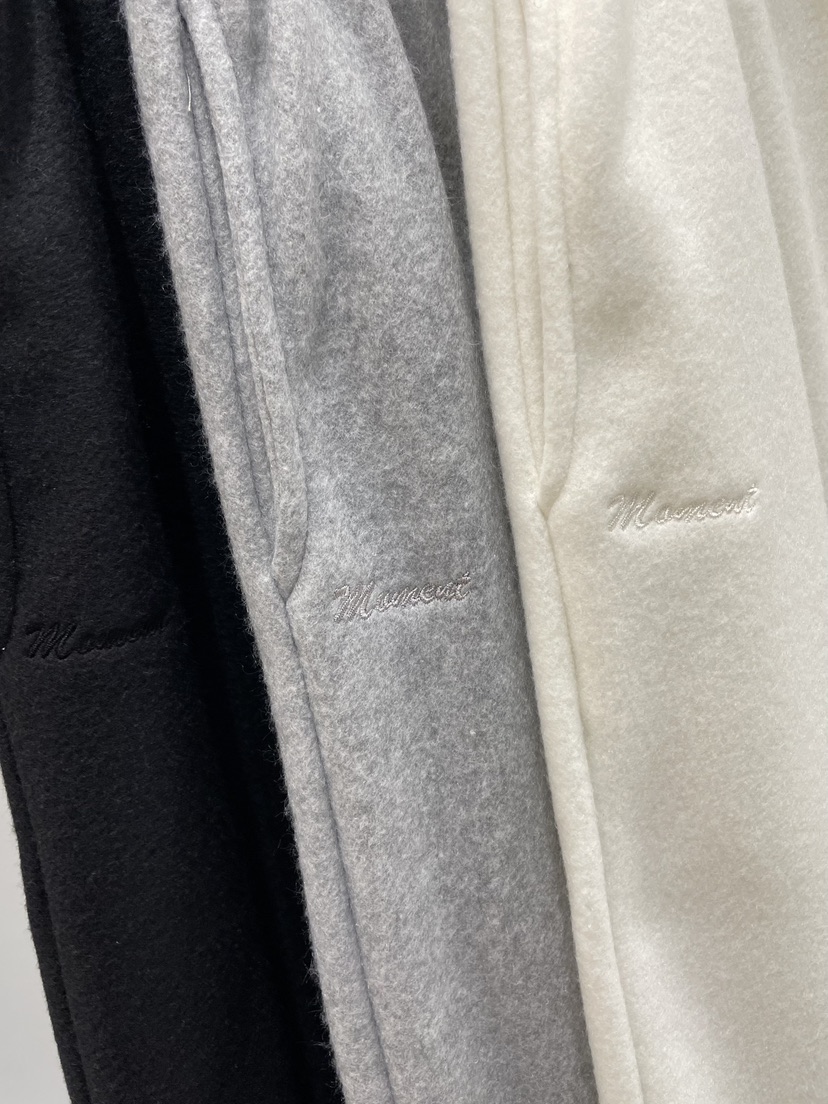 MOMENT韓國代購㊣女裝新款人氣職業時尚休閑推薦休閑褲羊毛MOMENT/RECOVER休閑褲