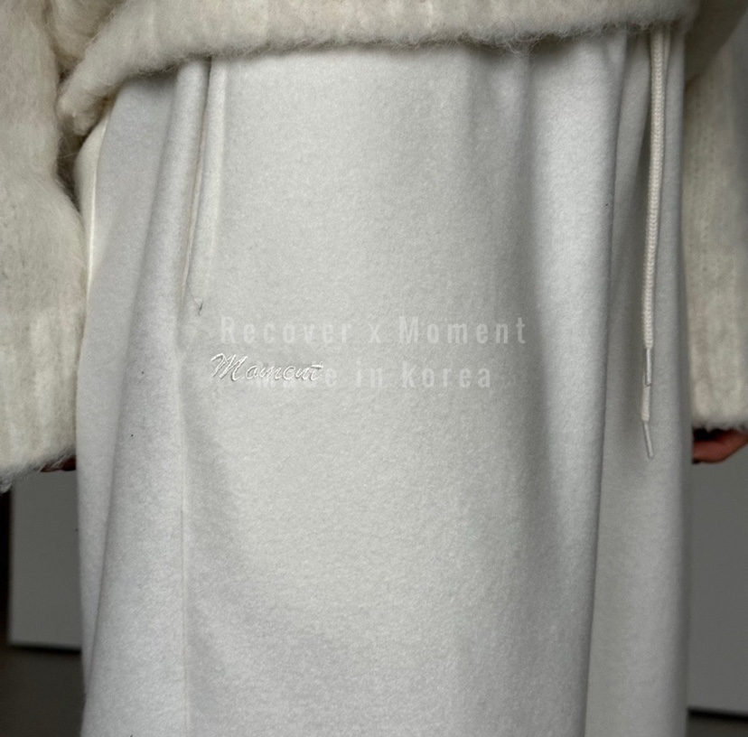 MOMENT韓國代購㊣女裝新款人氣職業時尚休閑推薦休閑褲羊毛MOMENT/RECOVER休閑褲