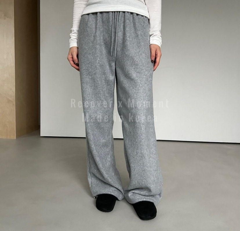 MOMENT韓國代購㊣女裝新款人氣職業時尚休閑推薦休閑褲羊毛MOMENT/RECOVER休閑褲圖色2