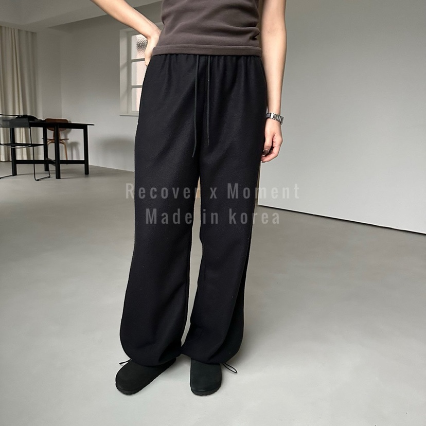 MOMENT韓國代購㊣女裝新款人氣職業時尚休閑推薦休閑褲羊毛MOMENT/RECOVER休閑褲圖色3