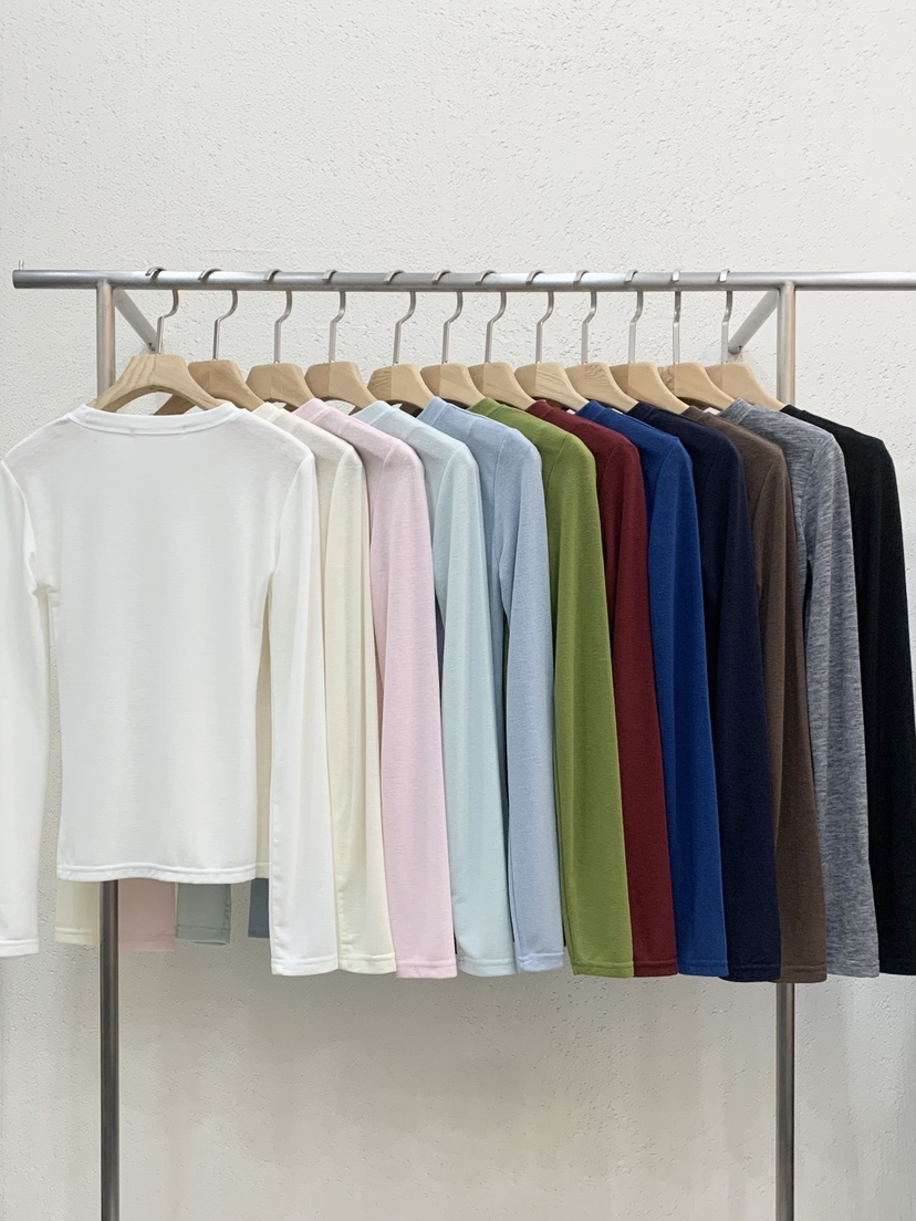 LIGHT AND SALT韓國代購㊣女士新款真品26春夏長袖T恤天絲春款LIGHT AND SALT長袖T恤