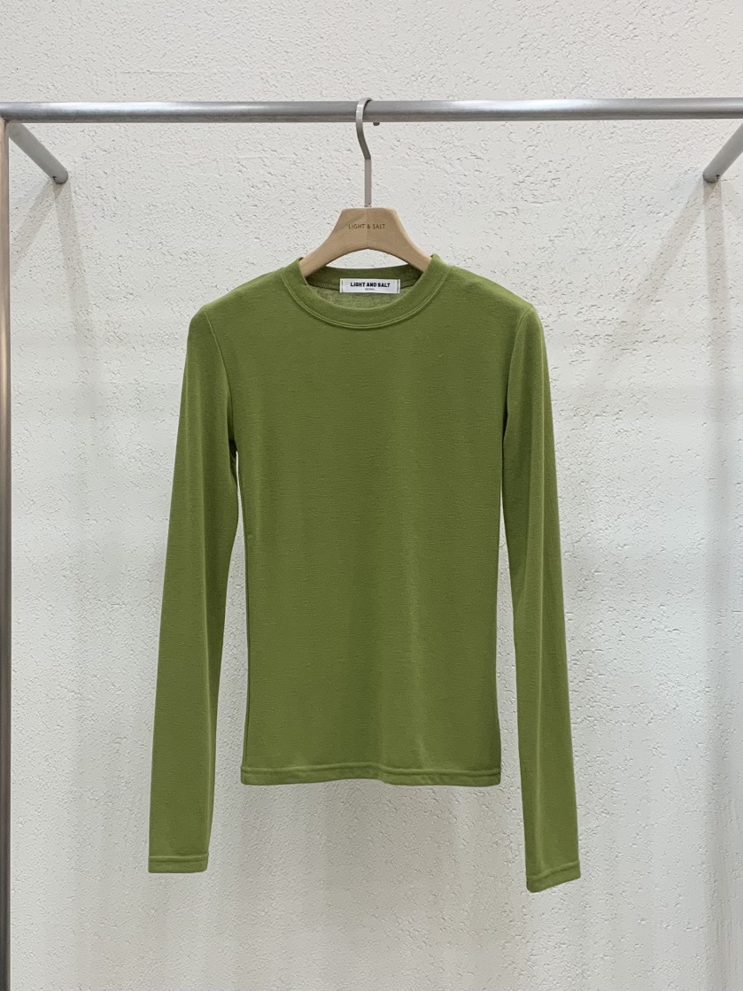 LIGHT AND SALT韓國代購㊣女士新款真品26春夏長袖T恤天絲春款LIGHT AND SALT長袖T恤圖色6