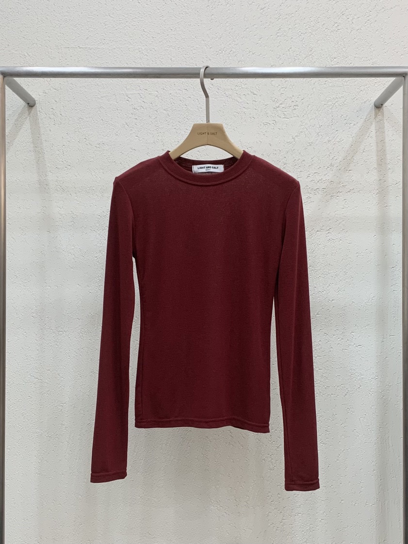 LIGHT AND SALT韓國代購㊣女士新款真品26春夏長袖T恤天絲春款LIGHT AND SALT長袖T恤圖色7