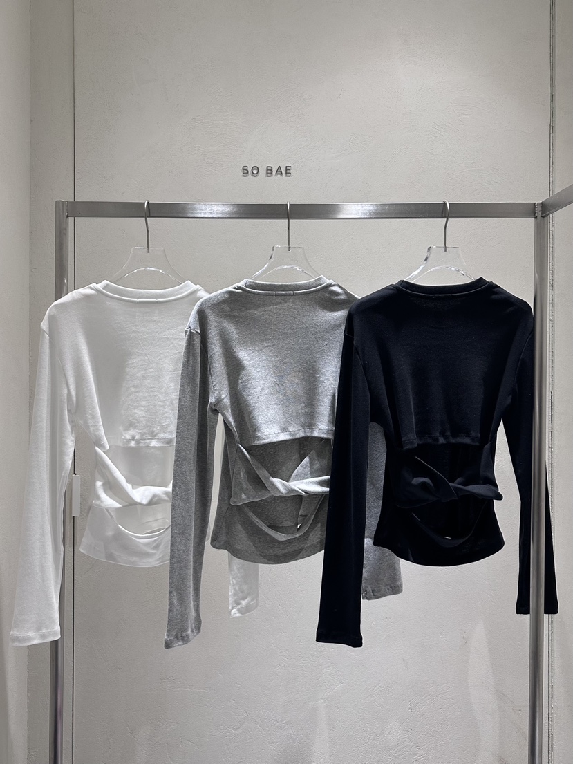 SO BAE㊣東大門代購女士新品時尚推薦熱賣真品長袖T恤春款SO BAE長袖T恤