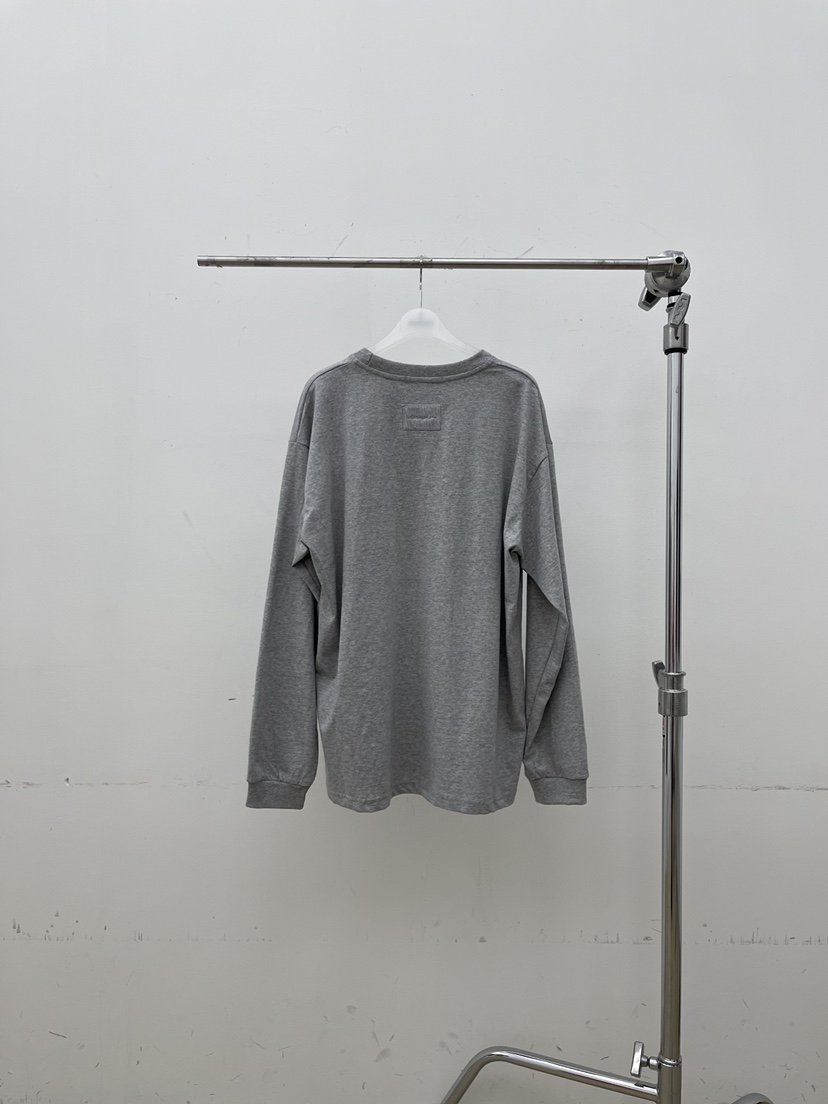 ATMOSPHERE㊣東大門代購女士新款人氣職業26春夏長袖T恤刺繡ATMOSPHERE/BLING長袖T恤圖色1