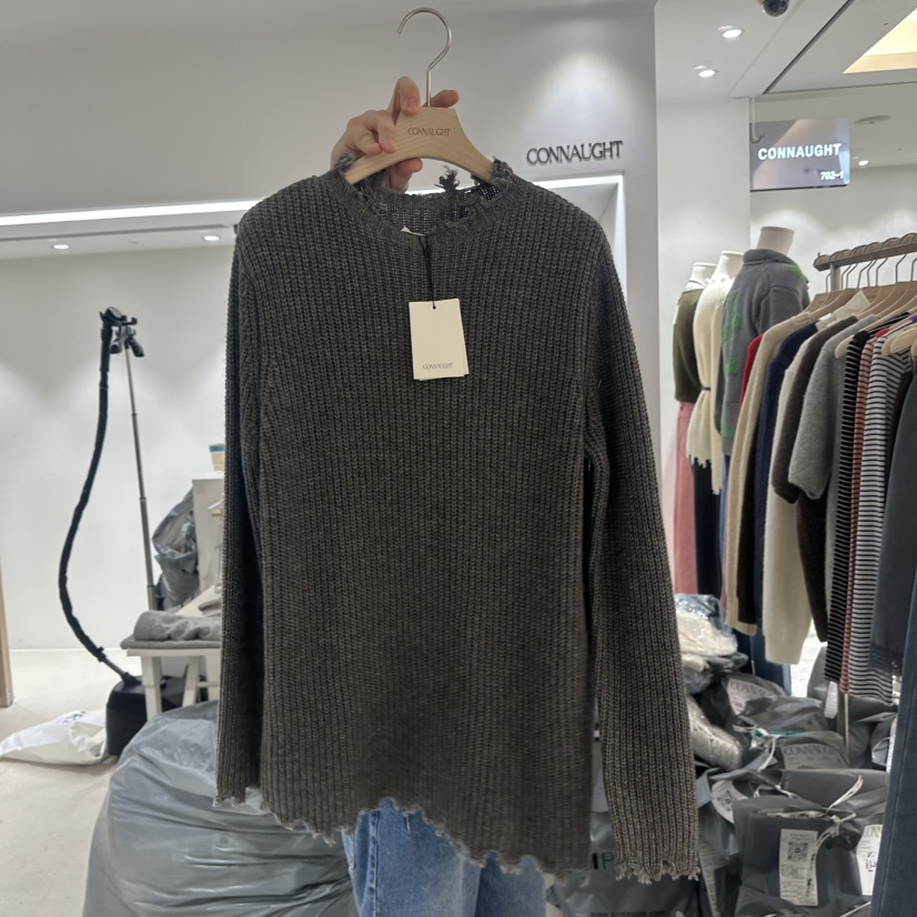 CONNAUGHT/DAILYJUD㊣東大門實拍女裝新款推薦針織衫不含腰帶CONNAUGHT/DAILYJUD針織衫圖色1