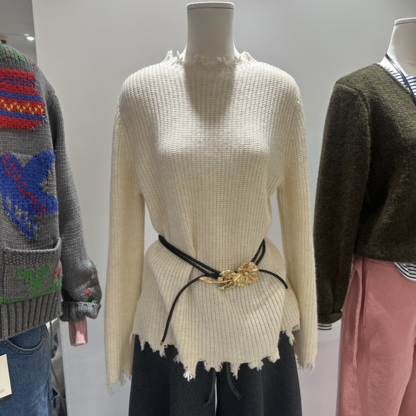 CONNAUGHT/DAILYJUD㊣東大門實拍女裝新款推薦針織衫不含腰帶CONNAUGHT/DAILYJUD針織衫圖色2