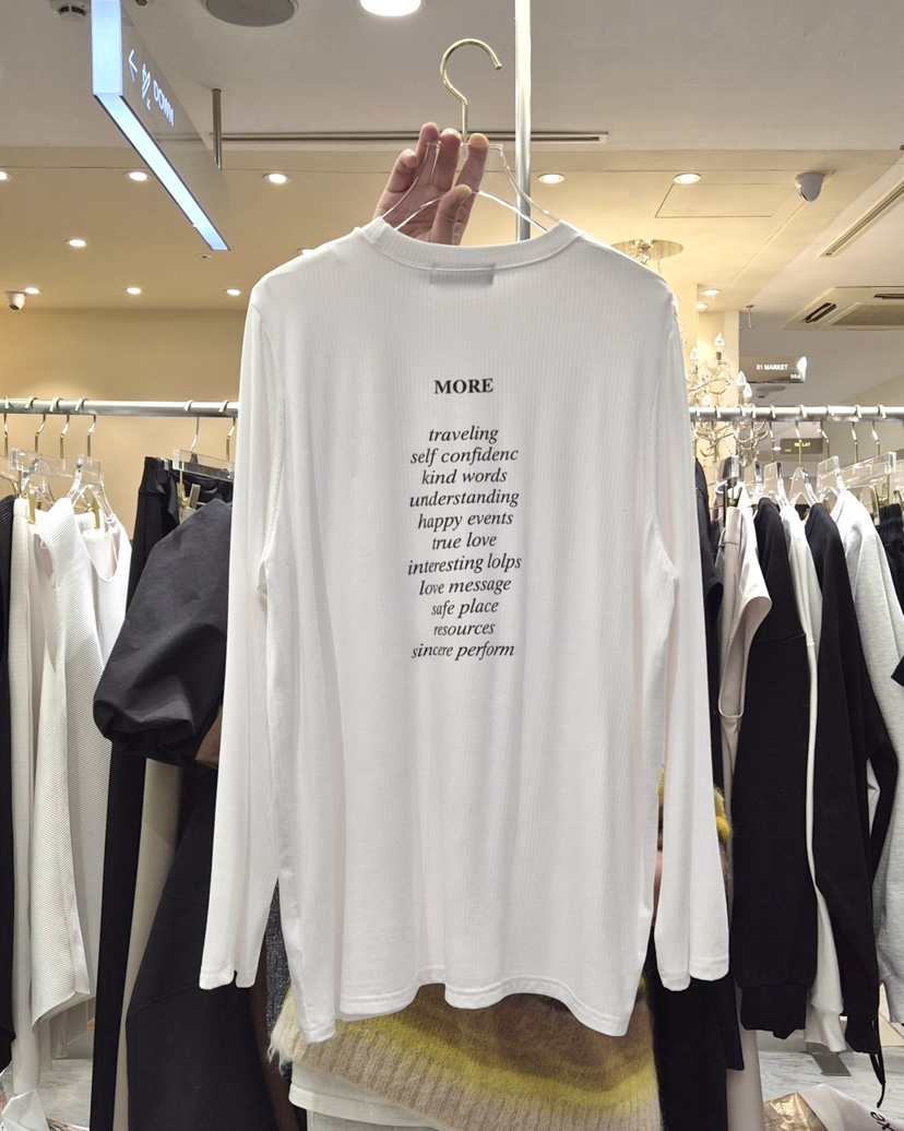 WORK SHOP㊣東大門實拍女裝新品熱賣時尚推薦人氣長袖T恤春款Work_shop長袖T恤