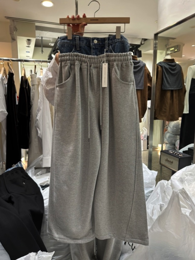 INSSENSE-A東大門直郵㊣女士新品真品休閑褲不加絨春款腰帶INSSENSE-A休閑褲圖色1