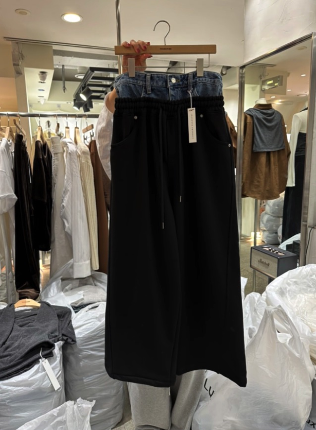 INSSENSE-A東大門直郵㊣女士新品真品休閑褲不加絨春款腰帶INSSENSE-A休閑褲圖色2