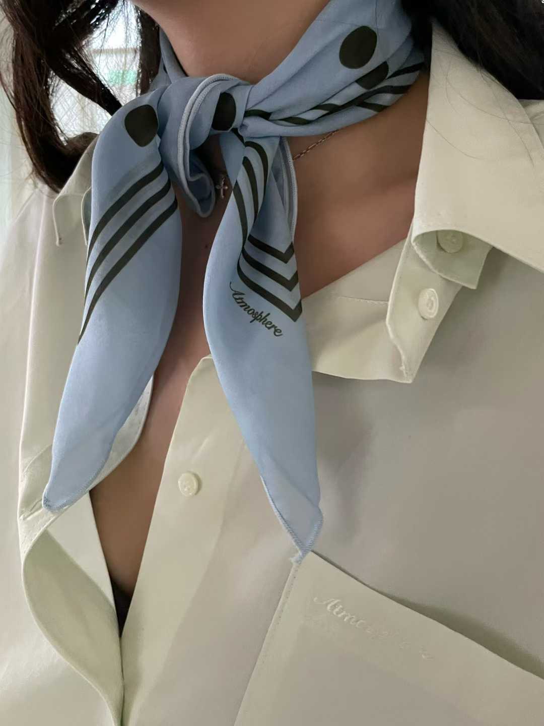 ATMOSPHERE㊣東大門代購女士新品推薦休閑真品圍巾披肩圍巾ATMOSPHERE/BLING圍巾/披肩圖色1