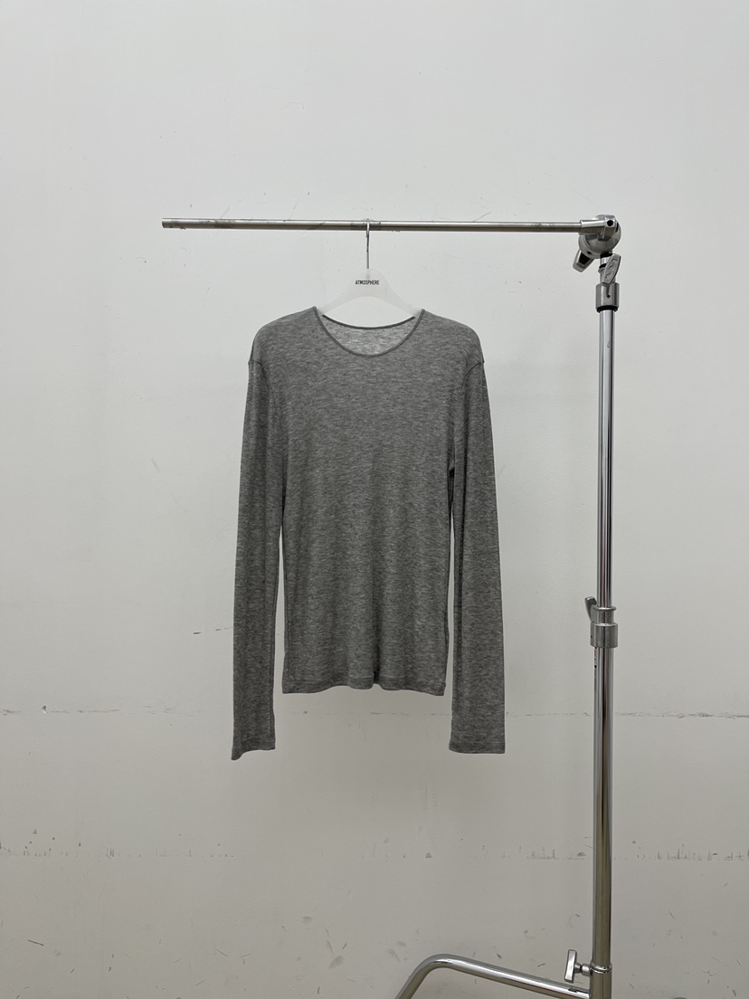ATMOSPHERE韓國代購㊣女士新款熱賣推薦時尚長袖T恤羊毛透明ATMOSPHERE/BLING長袖T恤圖色3