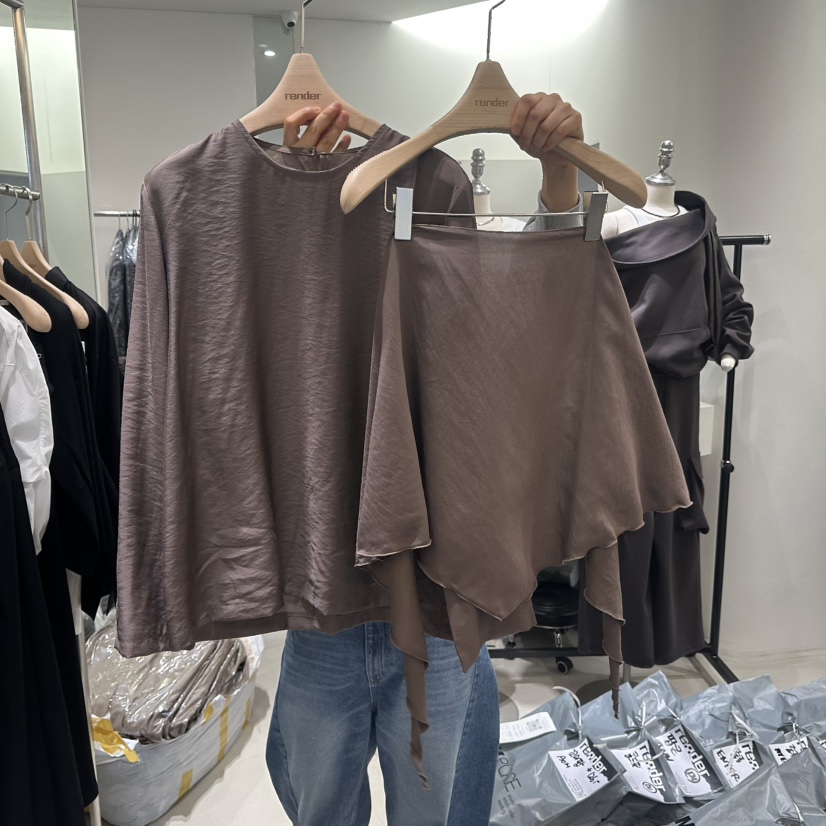 RENDER㊣東大門實拍女裝新款熱賣真品職業套裝春款套裝圍巾RENDER套裝圖色2