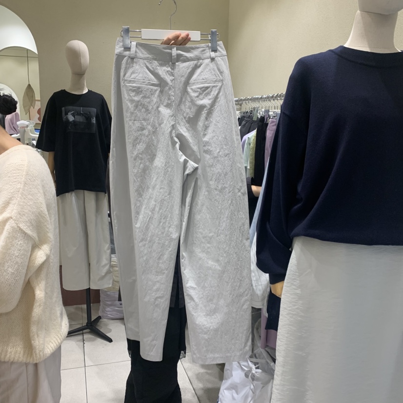 BROCCOLISALAD韓國代購㊣女裝新品熱賣26春夏推薦時尚休閑褲BROCCOLISALAD休閑褲