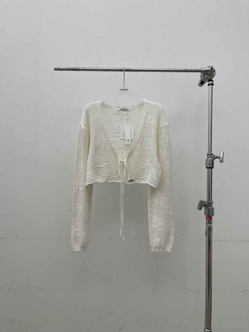 ATMOSPHERE㊣東大門實拍女裝新款真品時尚人氣26春夏針織衫開衫ATMOSPHERE/BLING針織衫圖色2